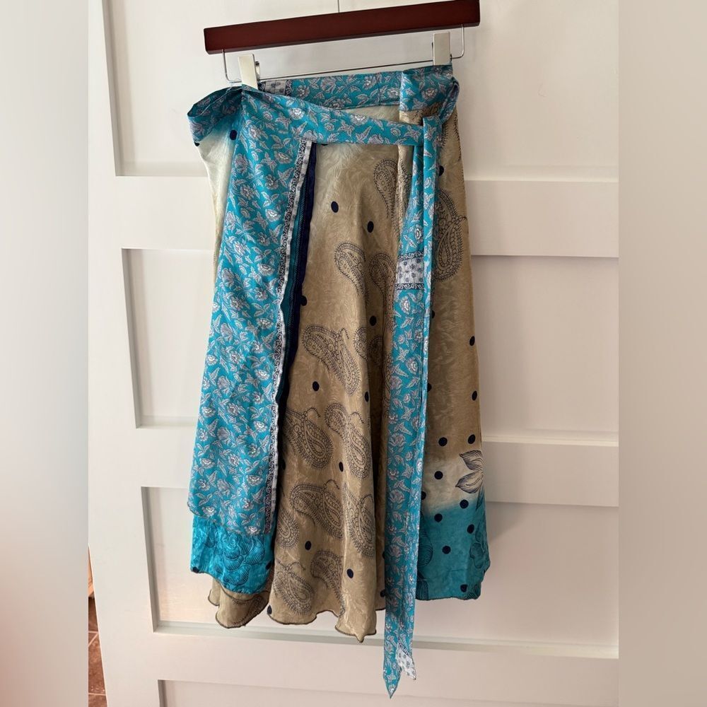 Earthbound Trading Co Elegant Paisley Floral Print Skirt